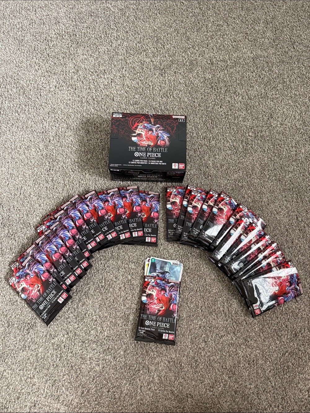 One Piece "The Time of Battle" Card Game Booster Box - 288 cards - Picture 3 of 9